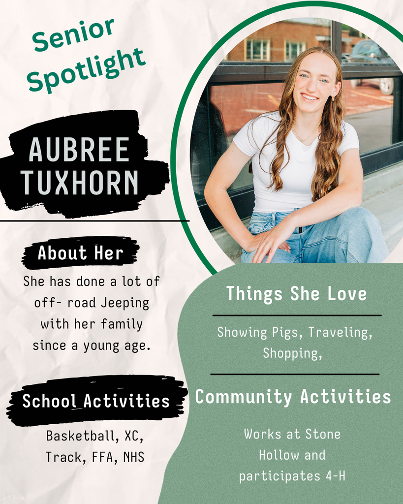 Senior Spotlight - Aubree Tuxhorn