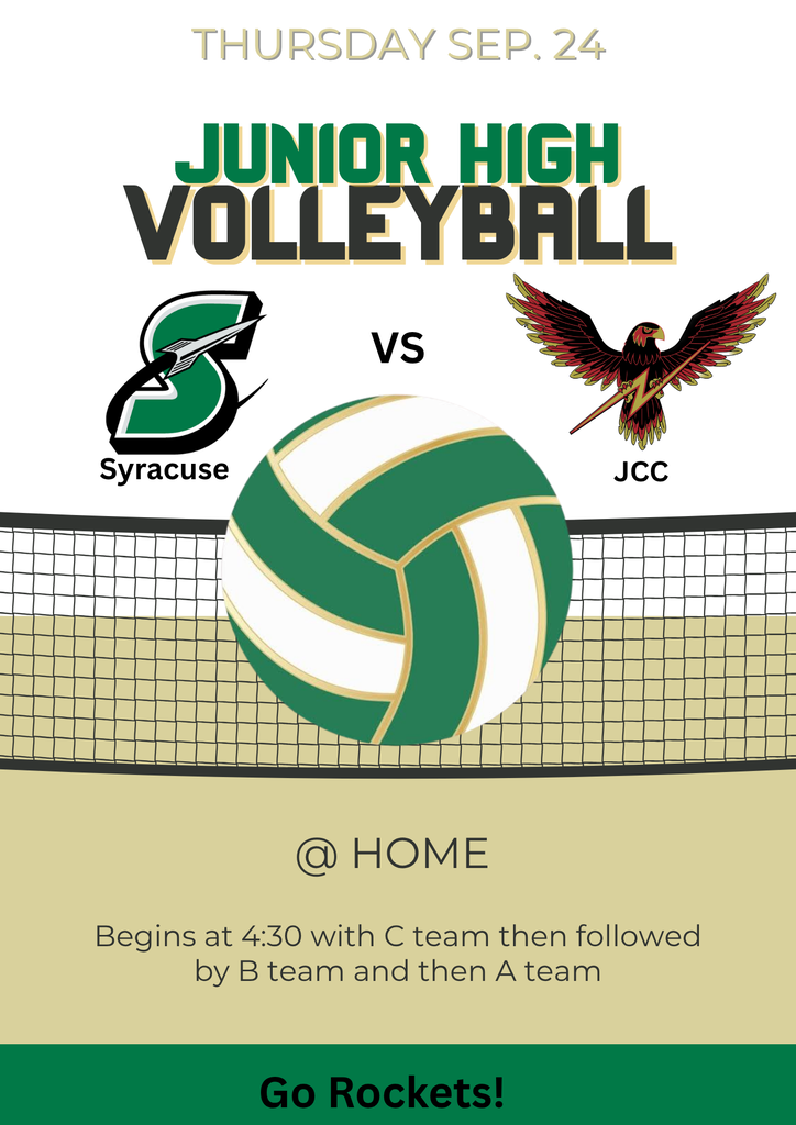 Junior High Volleyball vs JCC @ Home