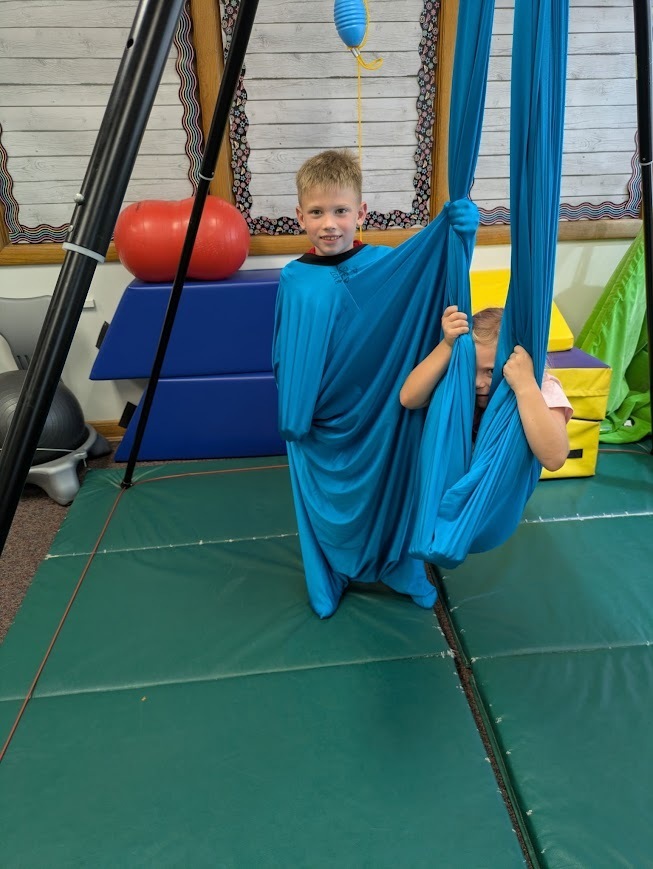 Student in the Sensory Room