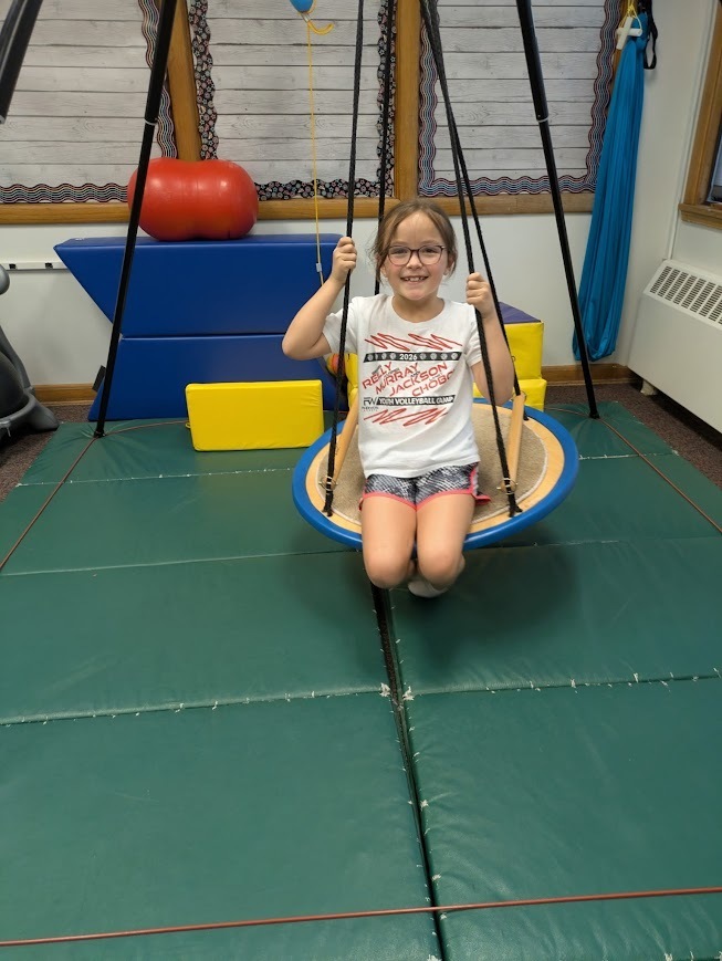 Student in the Sensory Room