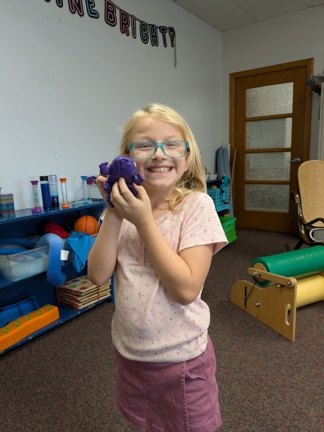Student in the Sensory Room