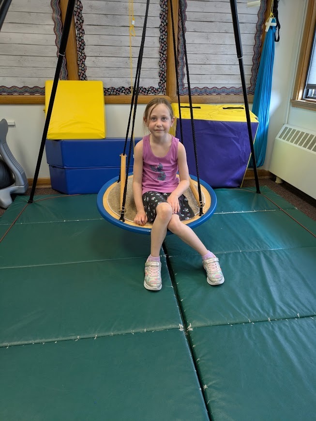 Student in the Sensory Room
