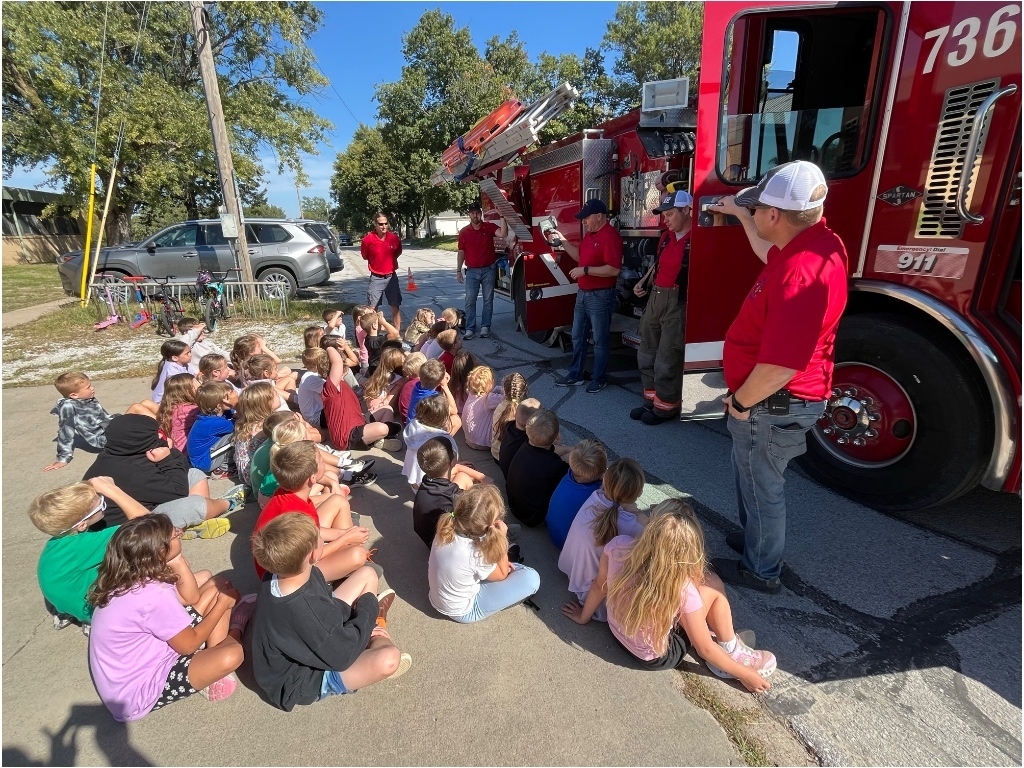 Learning about the firetruck 
