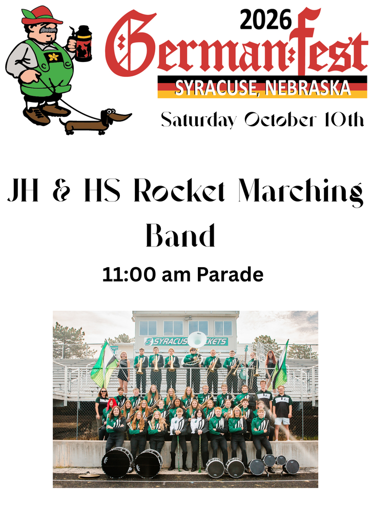 Junior High & High School Rocket Marching Bands @ Germanfest Parade