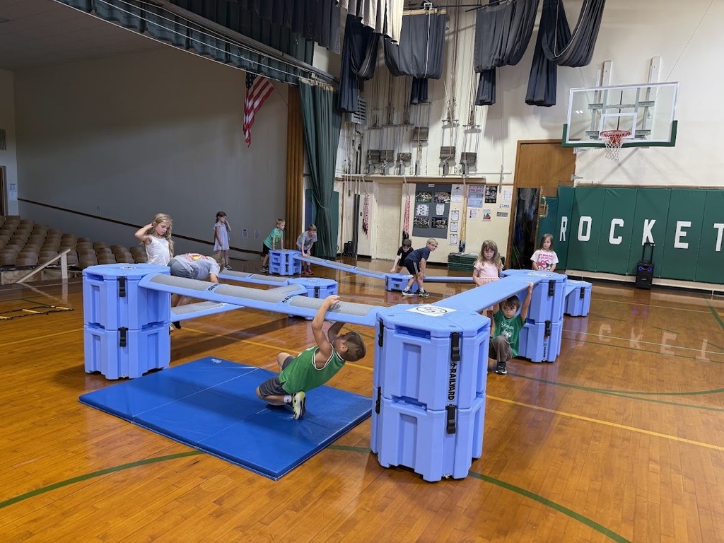 Students using railyard fitness