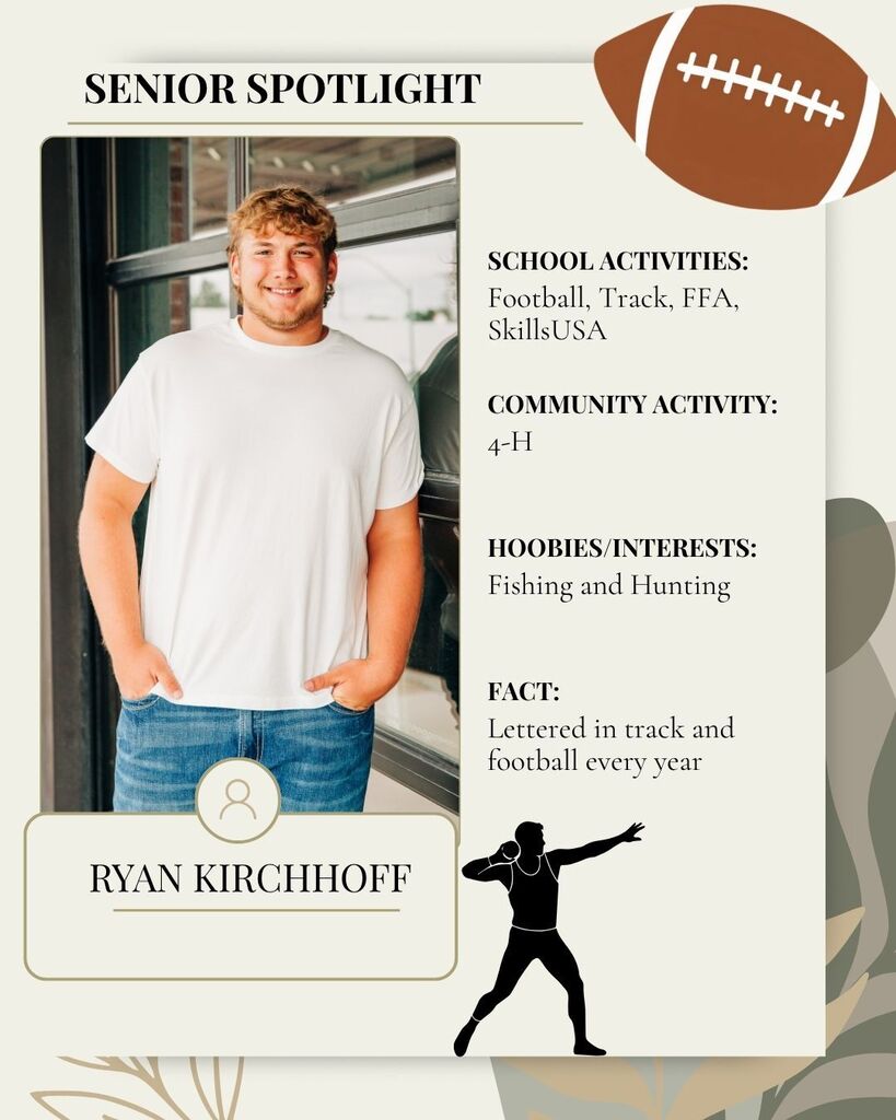 Senior Spotlight - Ryan Kirchhoff