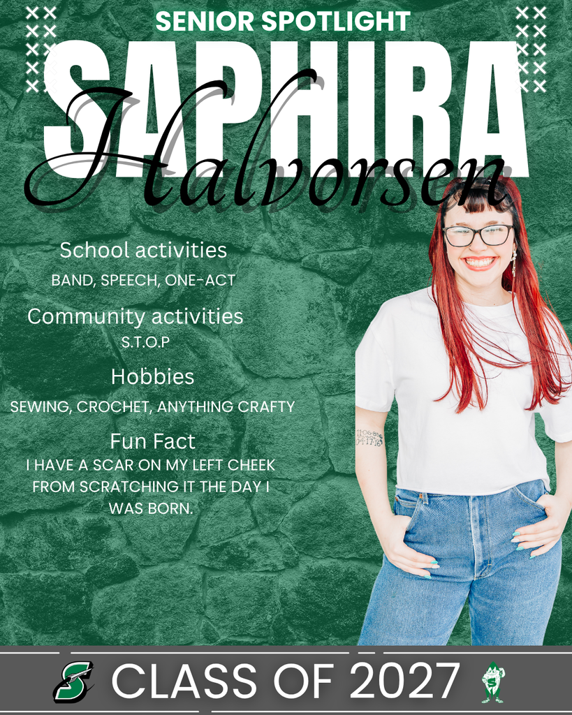Senior Spotlight - Saphira Halvorsen