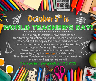 World Teachers Day Reminder