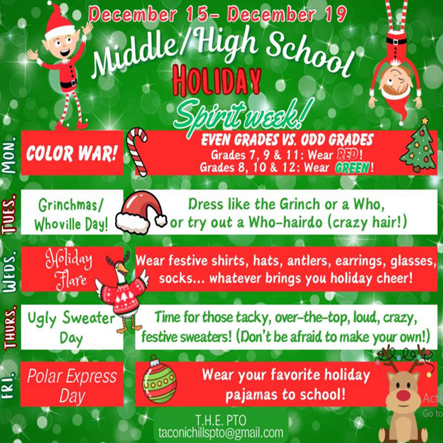 Holiday Spirit Week 2025