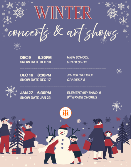 Winter concerts & art shows 2025