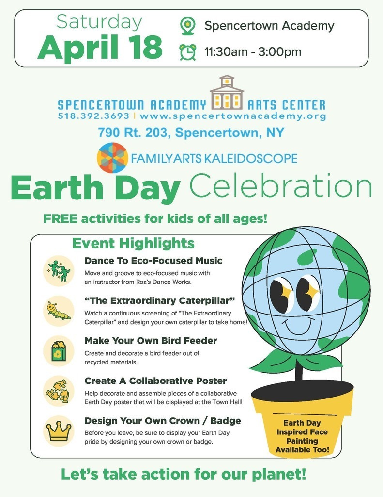 Spencertown Earth Day Flyer English