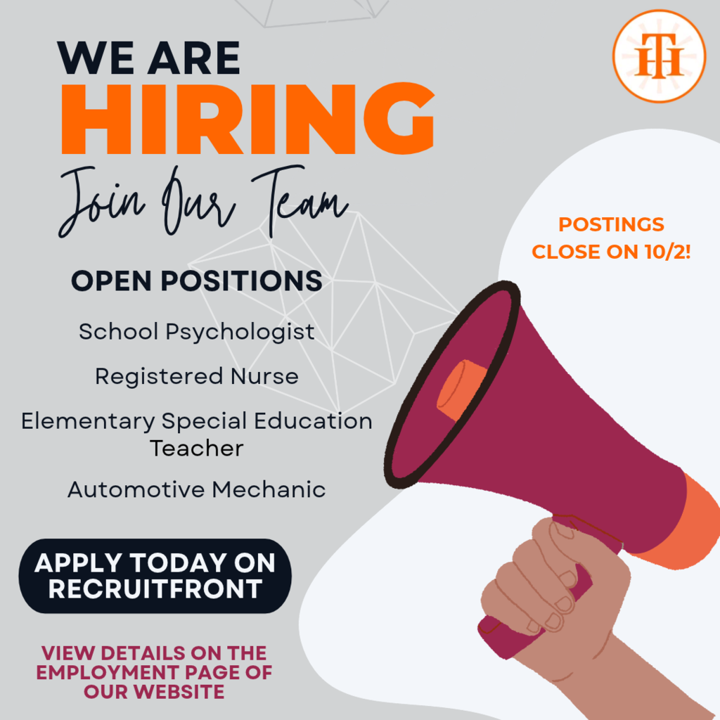 We Are Hiring 9.30.2026
