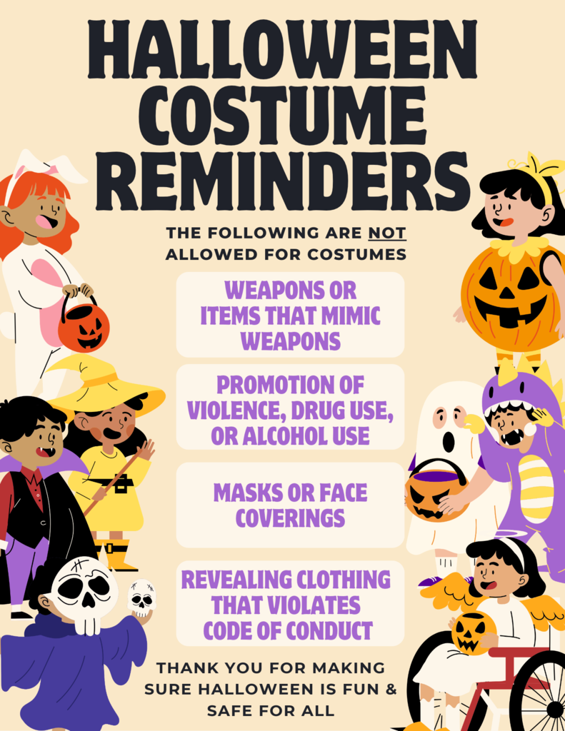 Halloween Costume Reminders