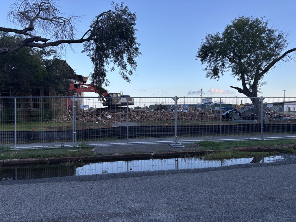 Demolition of old Jr High building