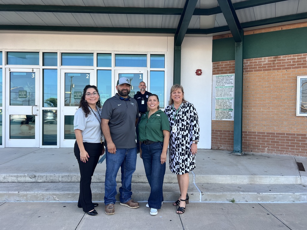 Dr. Garza and Ms. Lopez with Manuel Banda and Nicole Garza