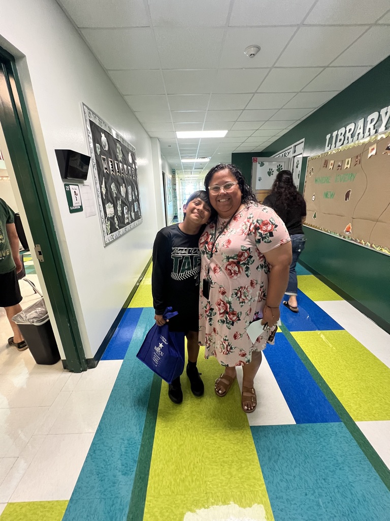 Ida Martinez and son at Petty Meet the Teacher