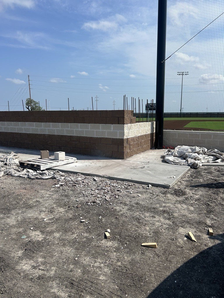 Baseball home dugout