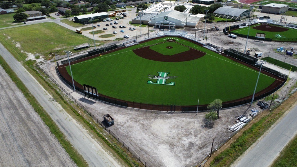 Baseball outfield logo