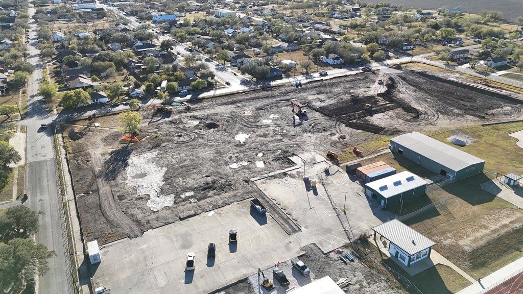 Drone shot of HS Excavation