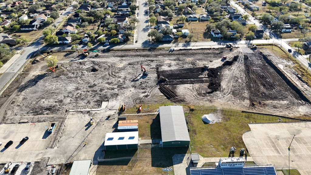 Drone Shot of THS footprint