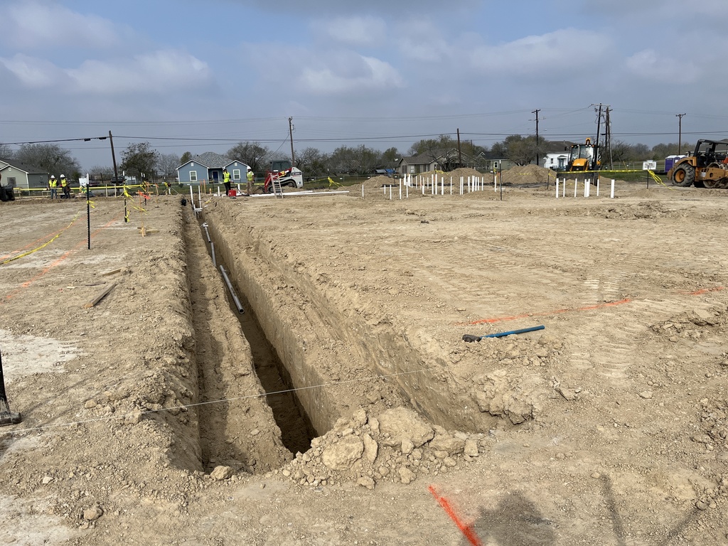 Trenching for plumbing/sewer lines