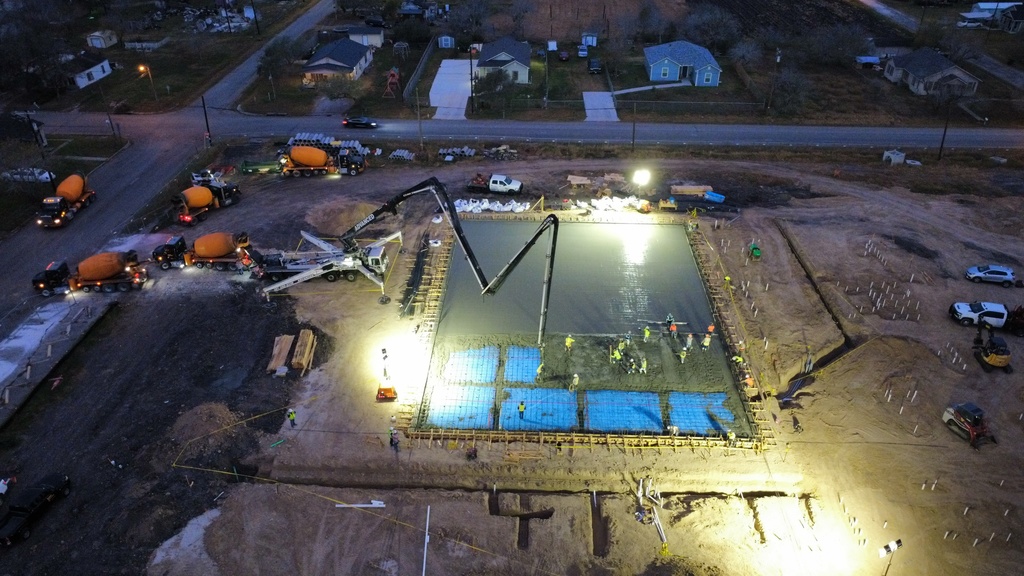 Concrete Pour Early AM