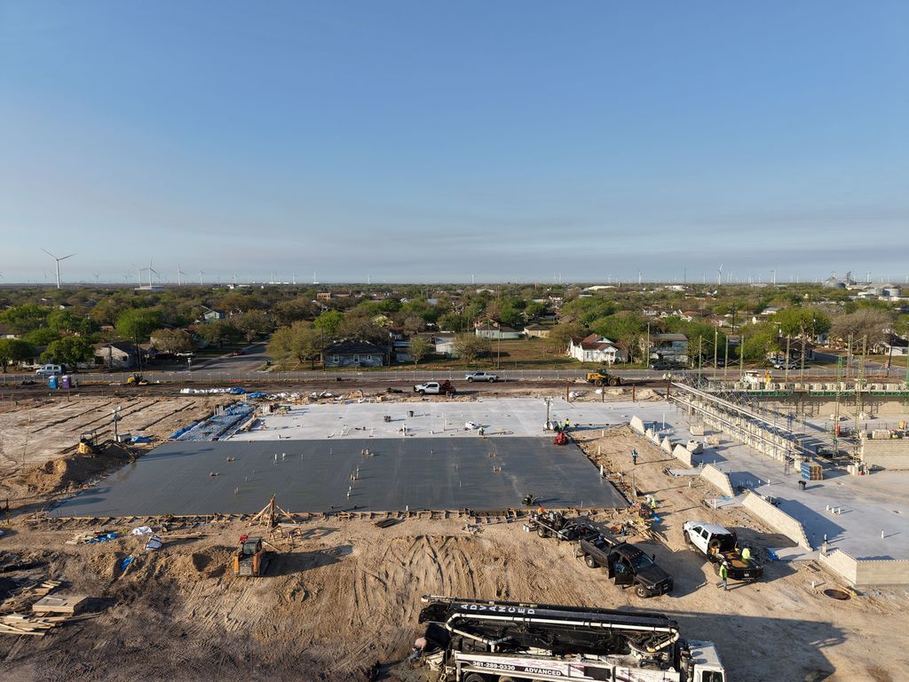 Area 5 concrete pour