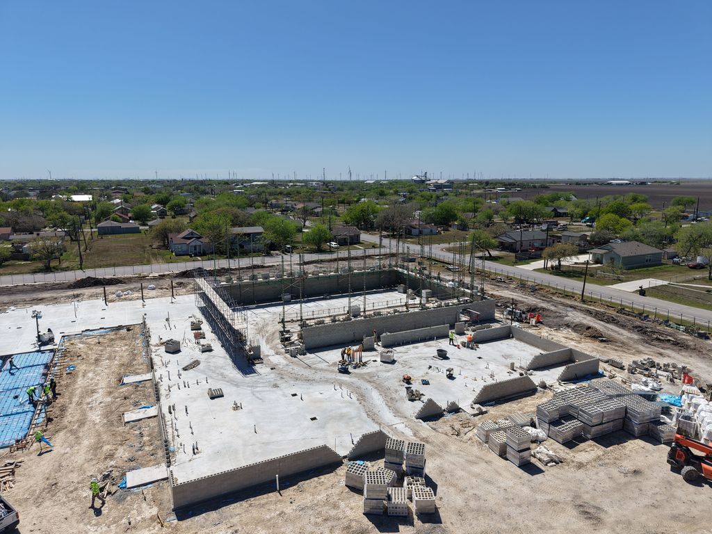 Gym and locker room area