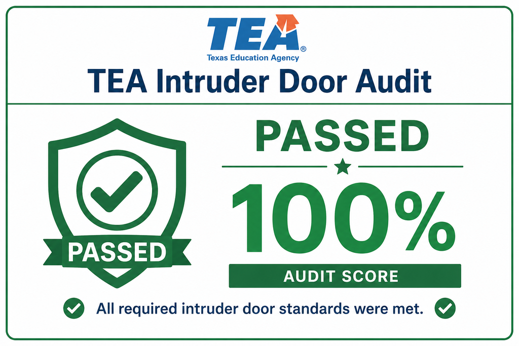TEA Intruder Door Audit Passed
