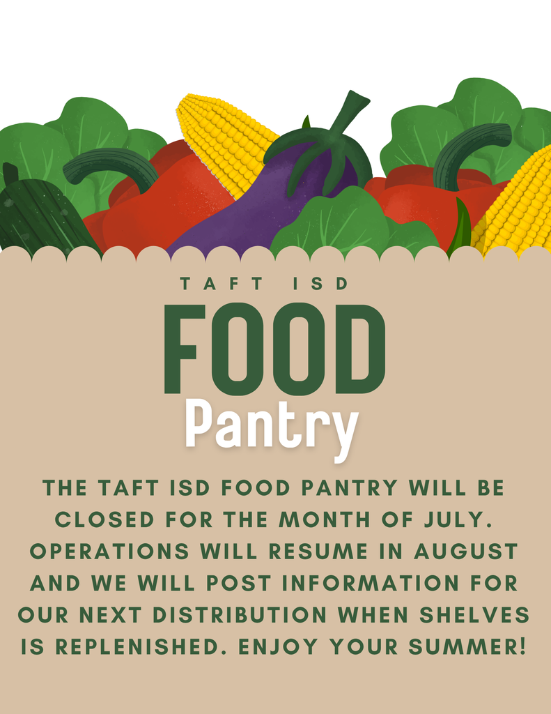 Food Pantry Closed for July