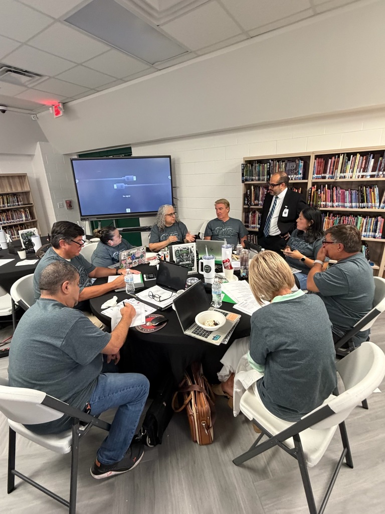 Leadership Retreat in new Jr High Library
