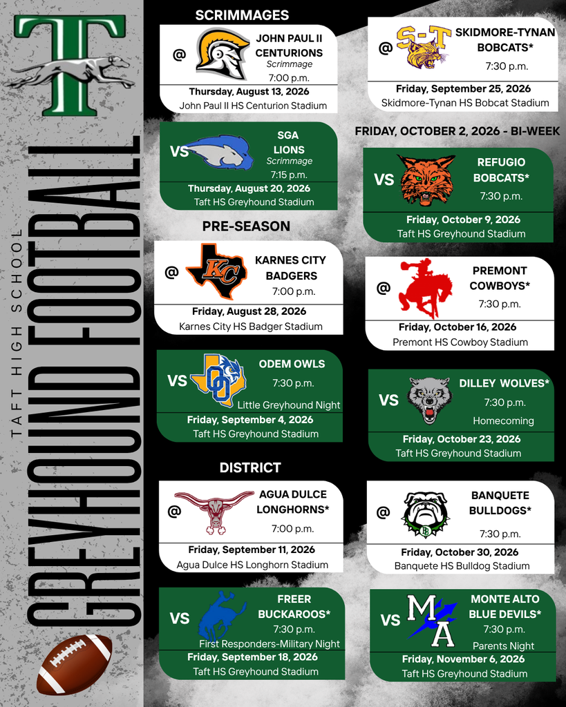 HS Football schedule graphic