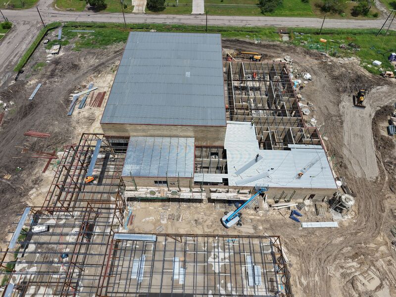 Gym and entrance roof 6-19-26