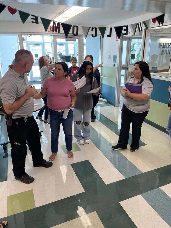Cornish and Encinia greet visitors at TJH