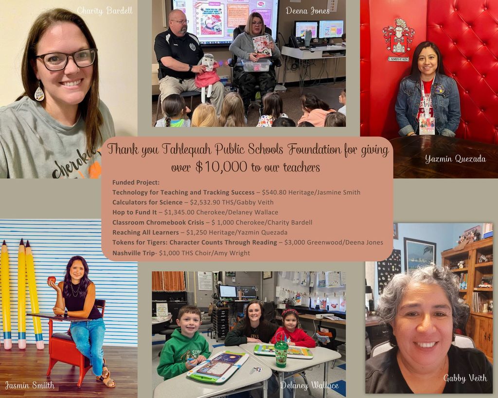 Thank you Tahlequah Public Schools Foundation