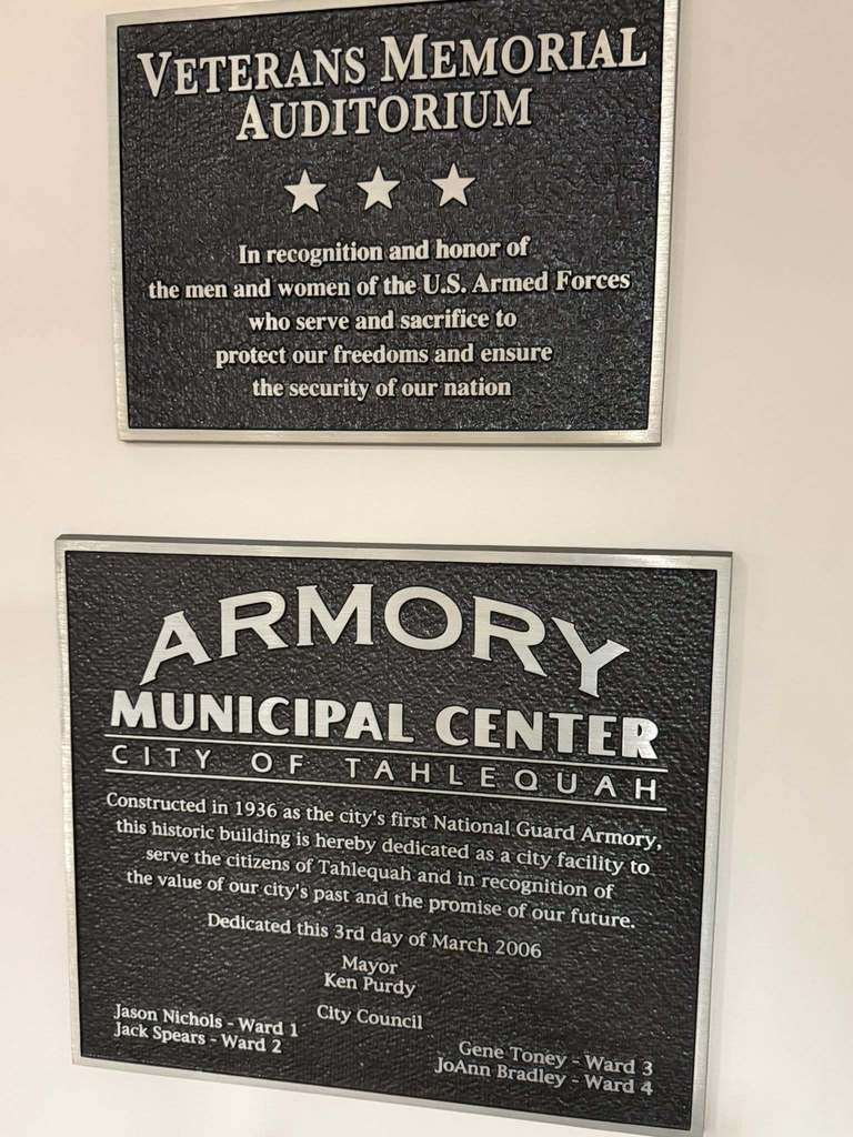 historical plaques of the building