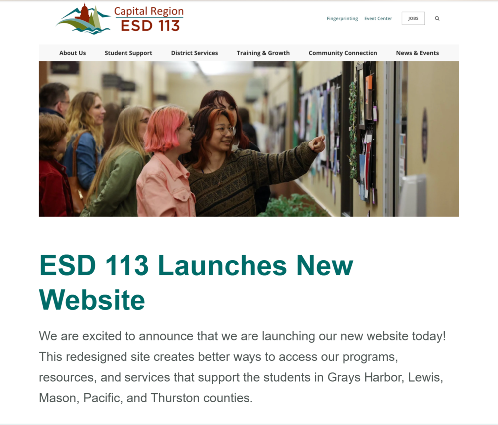 esd new website launch