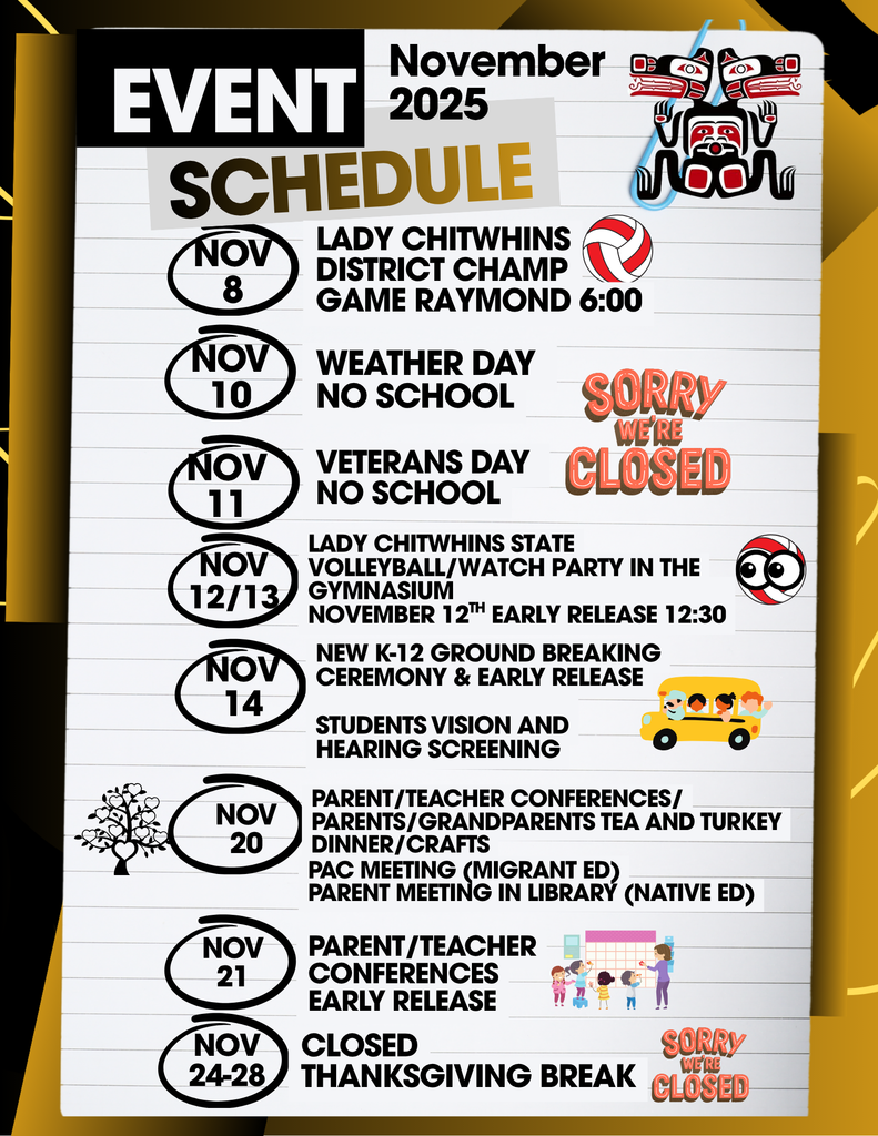 November Event Schedule