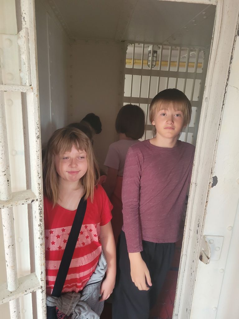 Students at Luce County Historical Museum
