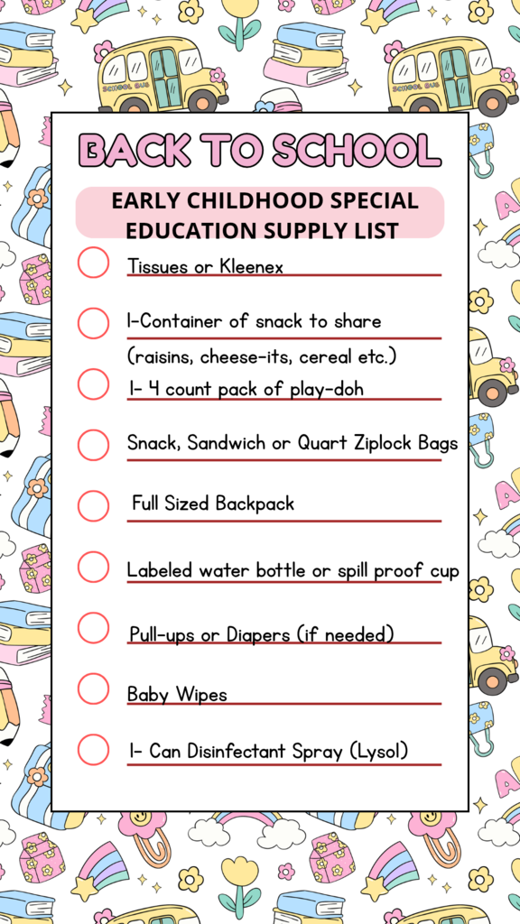 ECSE Supply List
