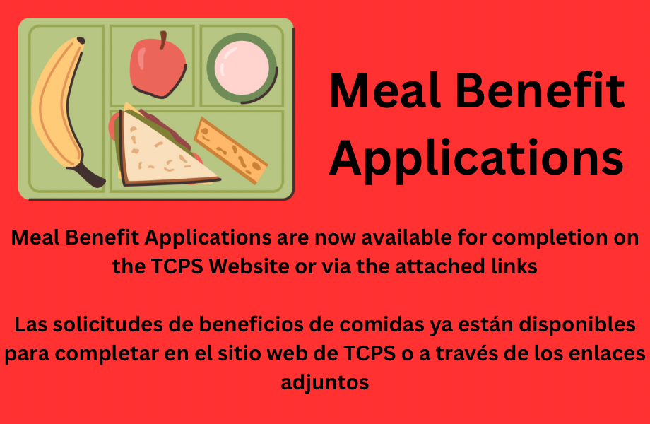 Meal Benefit Application Now Available