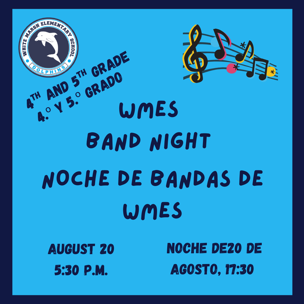 WMES Band Night! August 20 - 5:30 p.m.