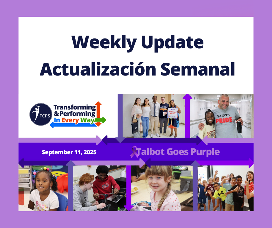 Superintendent's Update - September 11, 2025