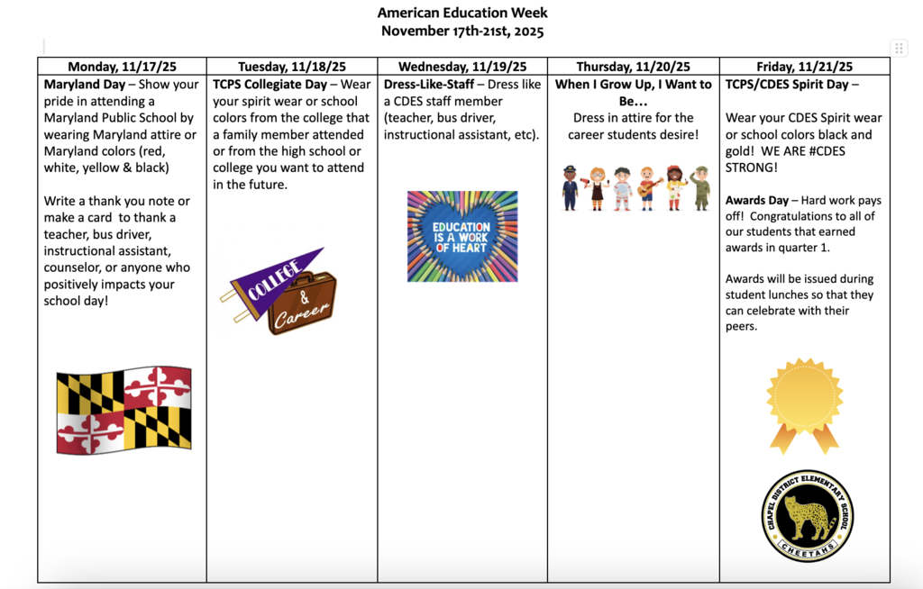 American Education Week Spirit Week
