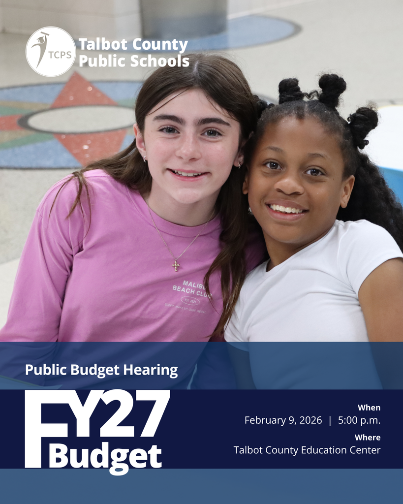 Two students smiling at the camera to promote the Public Budget Hearing for FY27 