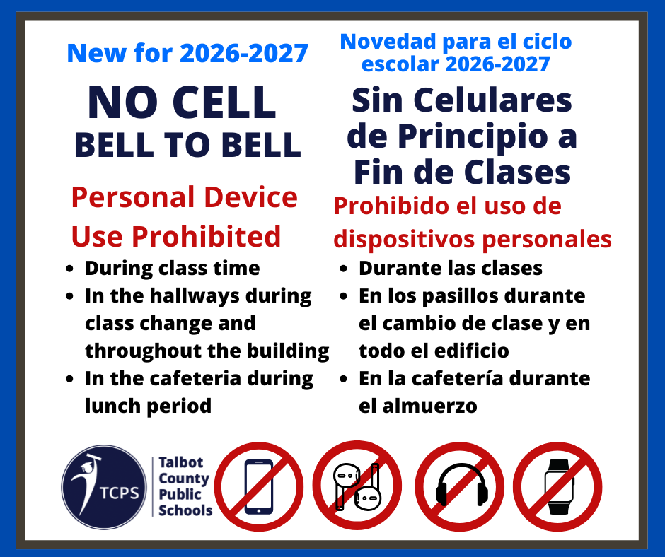 New for 2026-2027 - No Cell Bell to Bell