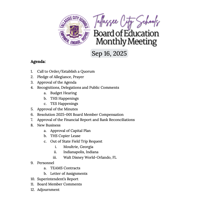 Agenda