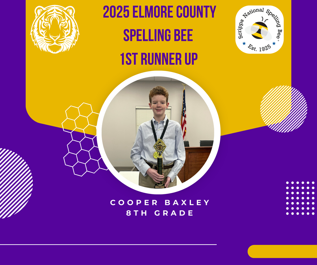 Elmore County Spelling Bee: 1st Runner-Up