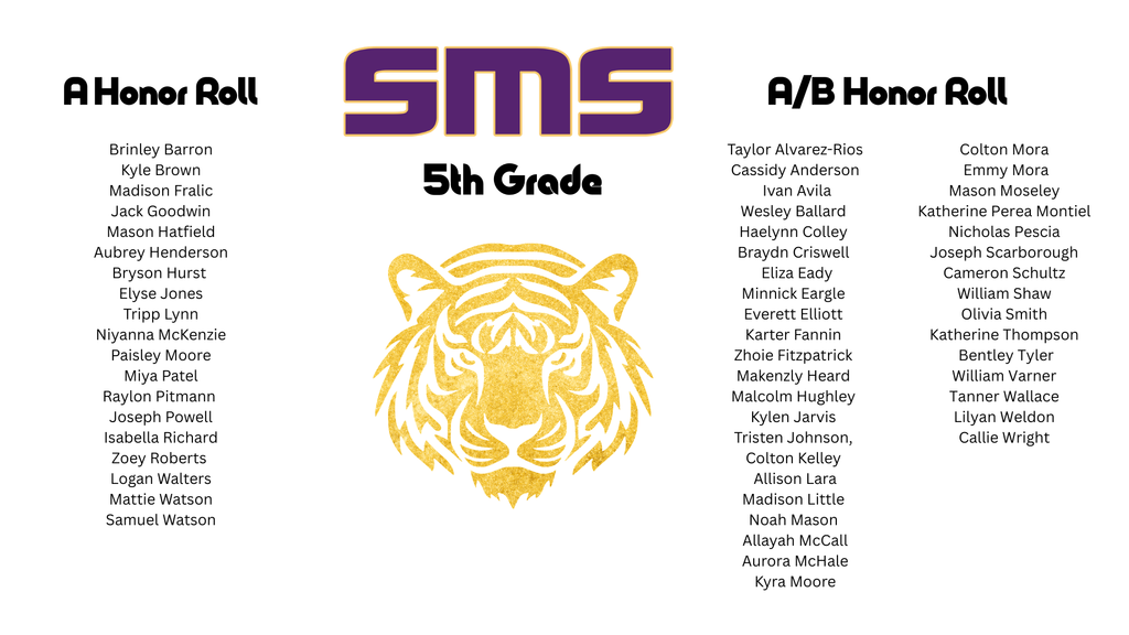 26-26 2nd Nine Weeks Honor Roll
