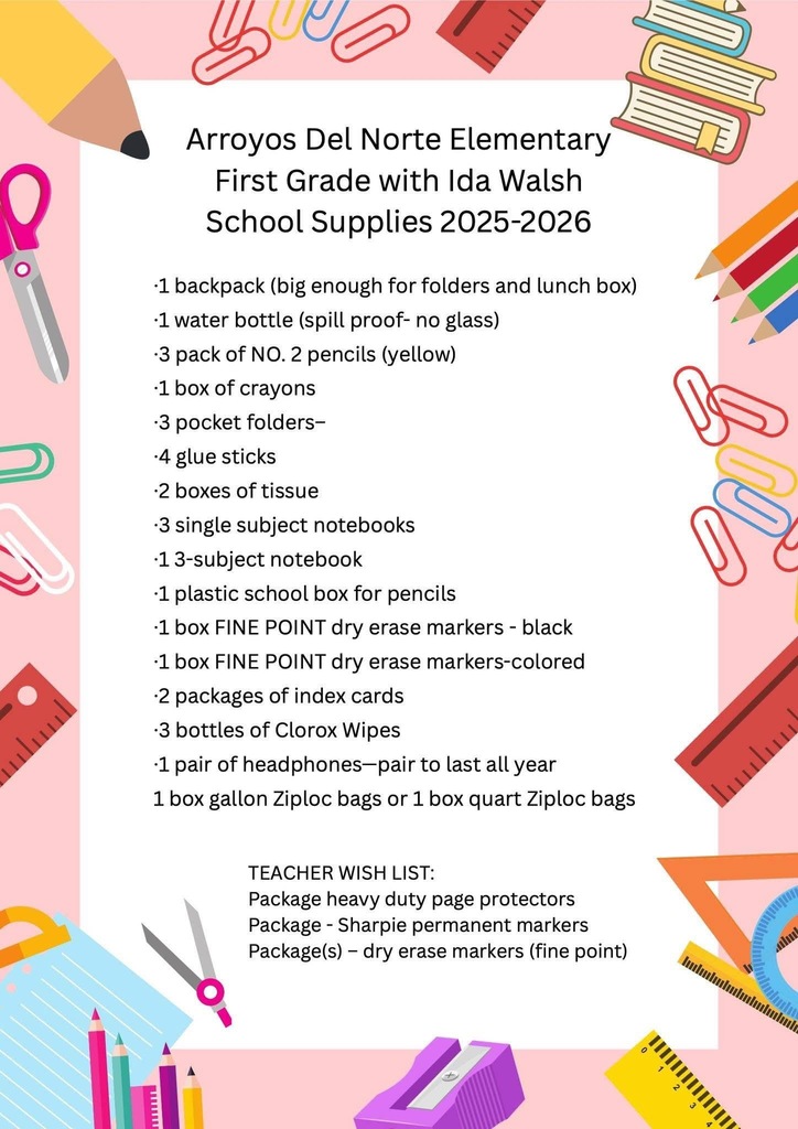 First Supply List